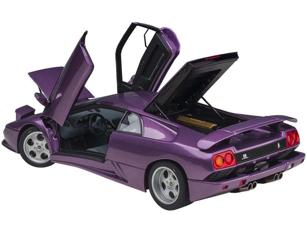 Lamborghini Diablo SE30 Viola Purple Metallic 1/18 Model Car by Autoart view 2