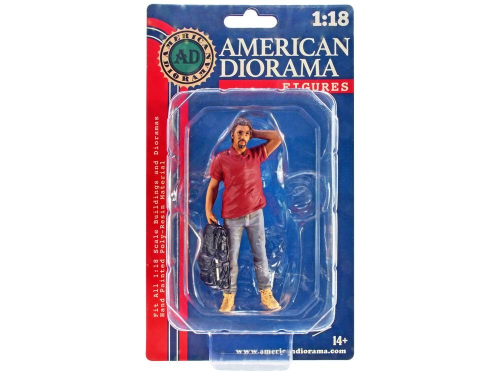 "Campers" Figure 4 for 1/18 Scale Models by American Diorama view 3