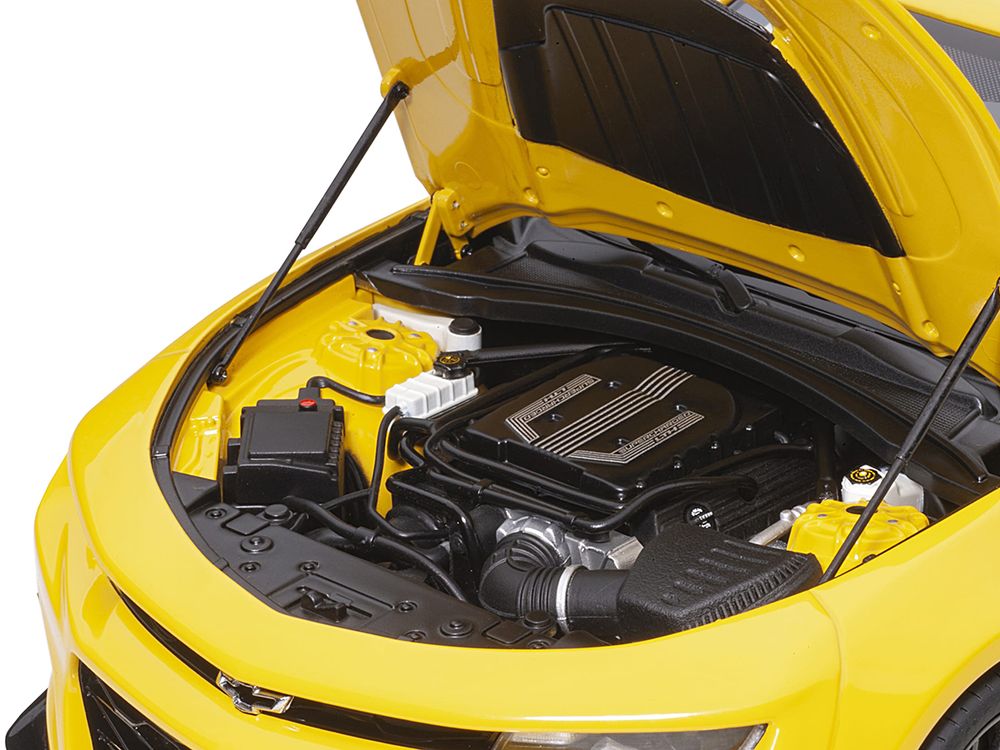 Chevrolet Camaro ZL1 Bright Yellow 1/18 Model Car by Autoart view 3