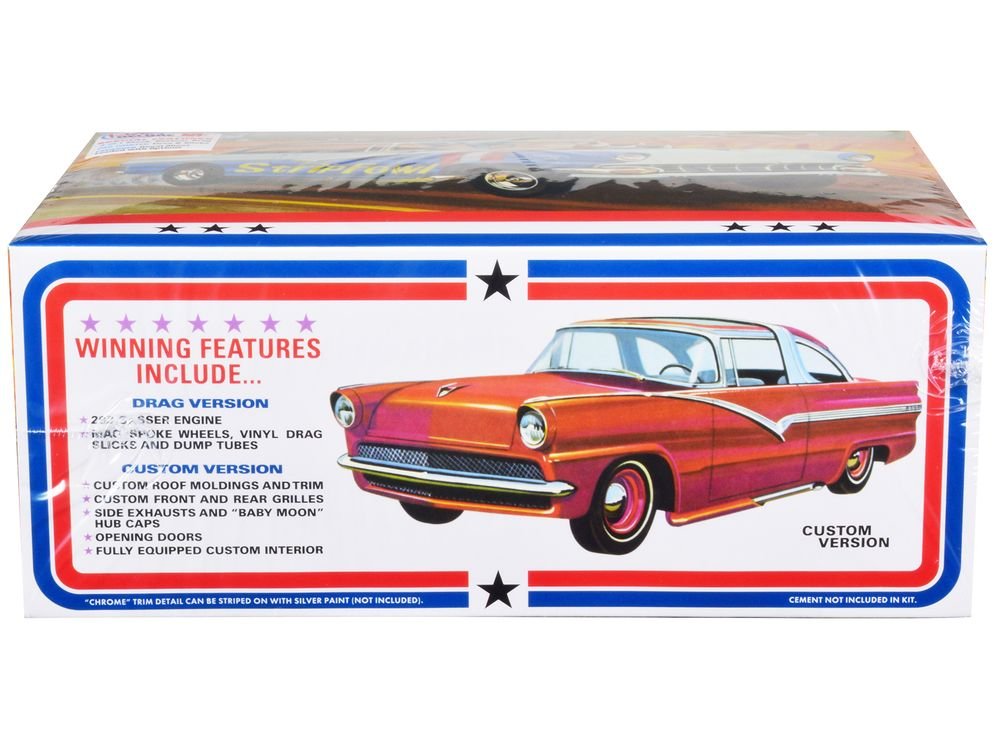 Skill 2 Model Kit 1956 Ford Victoria Hardtop 3 in 1 Kit 1/25 Scale Model by AMT view 2