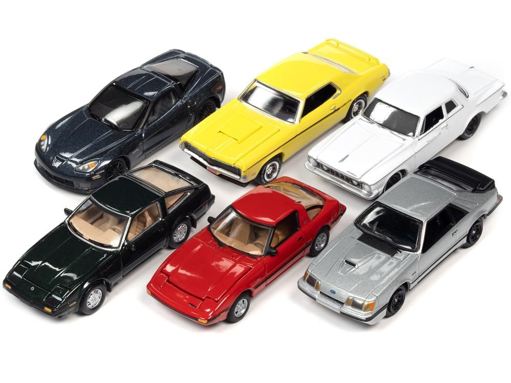 "Classic Gold Collection" 2022 Set B of 6 Cars Release 2 1/64 Diecast Model Cars by Johnny Lightning view 2