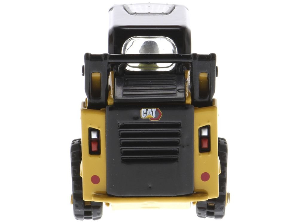 CAT Caterpillar 259D3 Compact Track Loader with Work Tools and Operator Yellow "High Line Series" 1/50 Diecast Model by Diecast Masters view 5