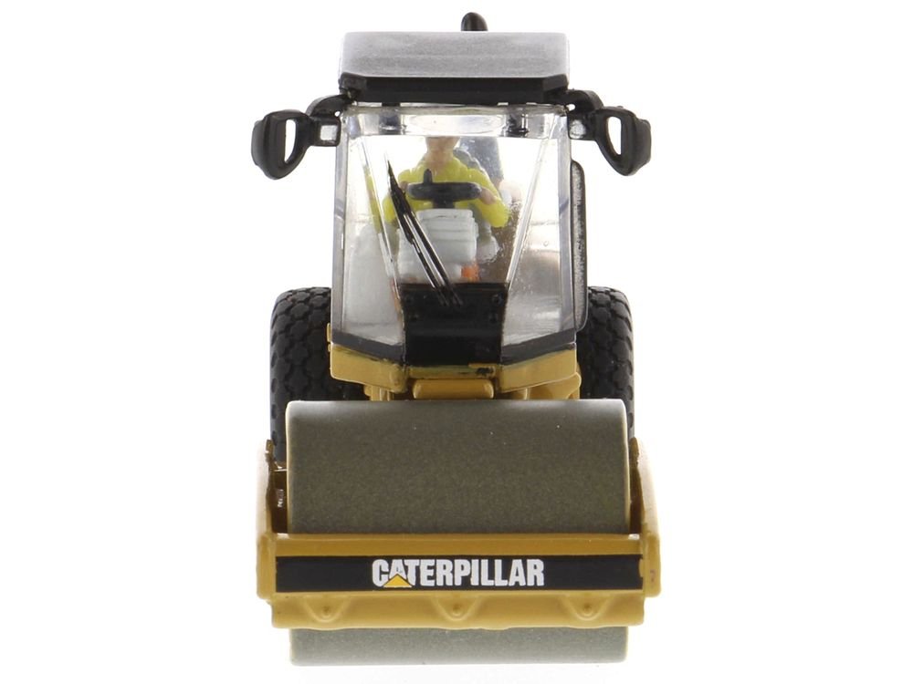 CAT Caterpillar CS56 Smooth Drum Vibratory Soil Compactor with Operator "High Line" Series 1/87 (HO) Scale Diecast Model by Diecast Masters view 4