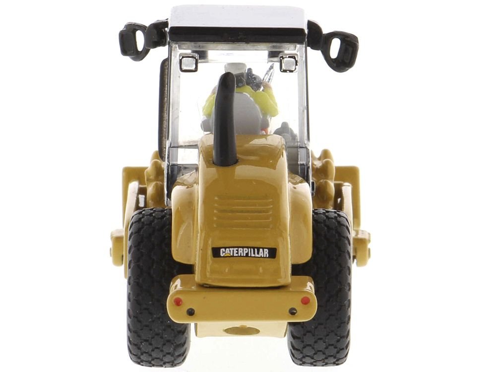 CAT Caterpillar CS56 Padfoot Drum Vibratory Soil Compactor with Operator "High Line" Series 1/87 (HO) Scale Diecast Model by Diecast Masters view 5