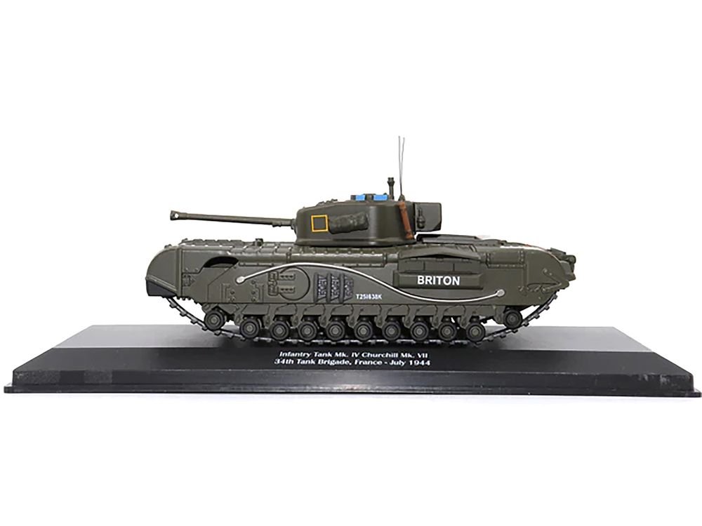 Infantry Tank Mk. IV Churchill Mk. VII "Briton" "UK 34th Tank Brigade France July 1944" 1/43 Diecast Model by AFVs of WWII view 4