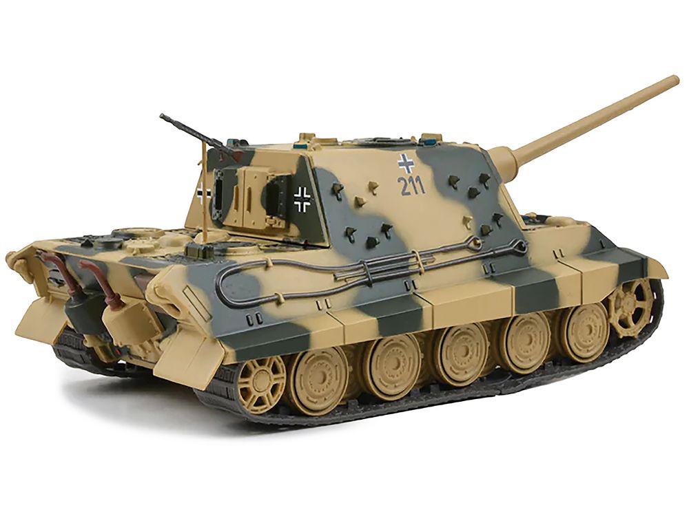 German Sd. Kfz. 186 Jagdpanzer VI Jagdtiger Heavy Tank Destroyer #211 with Henschel Turret "Schwere Panzerjager Abteilung 512 Germany 1945" 1/43 Diecast Model by AFVs of WWII view 2