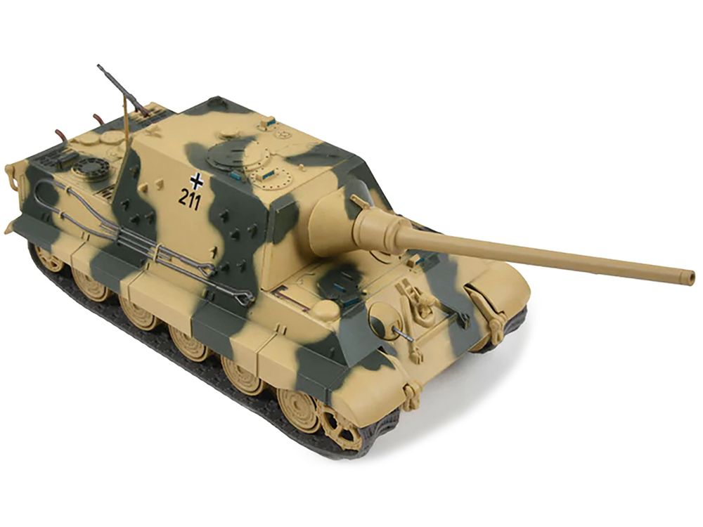 German Sd. Kfz. 186 Jagdpanzer VI Jagdtiger Heavy Tank Destroyer #211 with Henschel Turret "Schwere Panzerjager Abteilung 512 Germany 1945" 1/43 Diecast Model by AFVs of WWII view 3