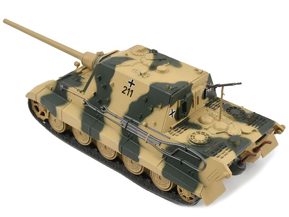 German Sd. Kfz. 186 Jagdpanzer VI Jagdtiger Heavy Tank Destroyer #211 with Henschel Turret "Schwere Panzerjager Abteilung 512 Germany 1945" 1/43 Diecast Model by AFVs of WWII view 4