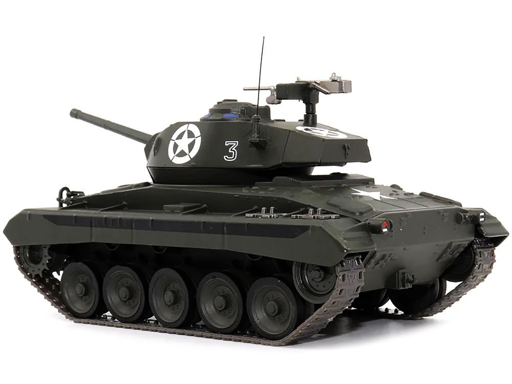 M24 "Chaffee" Tank #3 "U.S.A. 1st Armored Division Italy April 1945" 1/43 Diecast Model by AFVs of WWII view 2