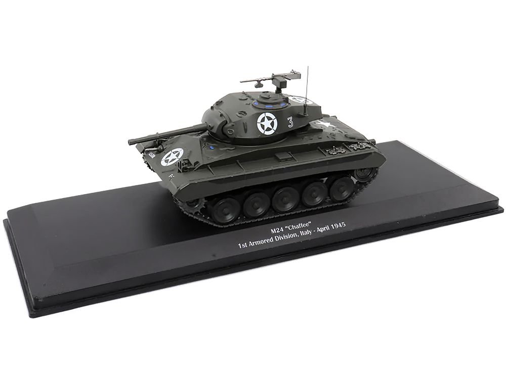M24 "Chaffee" Tank #3 "U.S.A. 1st Armored Division Italy April 1945" 1/43 Diecast Model by AFVs of WWII view 5
