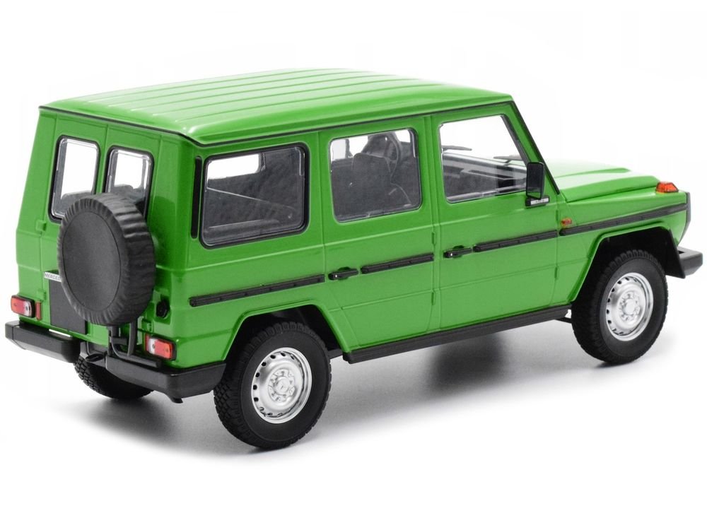 1980 Mercedes-Benz G-Model (LWB) Green with Black Stripes Limited Edition to 402 pieces Worldwide 1/18 Diecast Model Car by Minichamps view 3