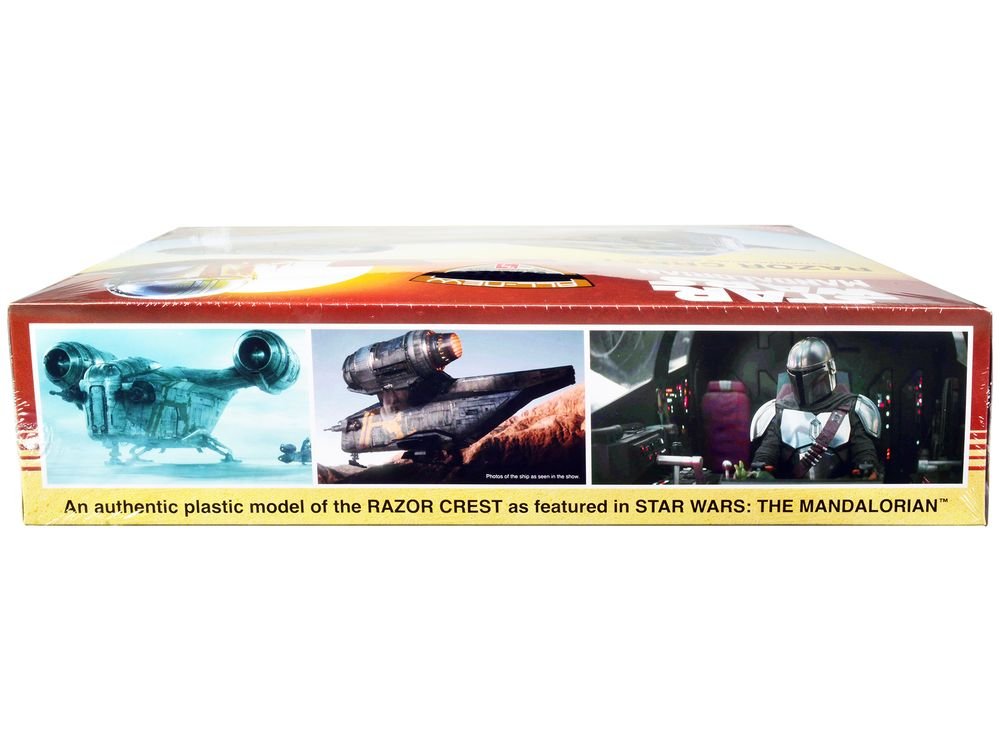 Skill 2 Model Kit Razor Crest Spaceship "Star Wars: The Mandalorian" 1/72 Scale Model by AMT view 2
