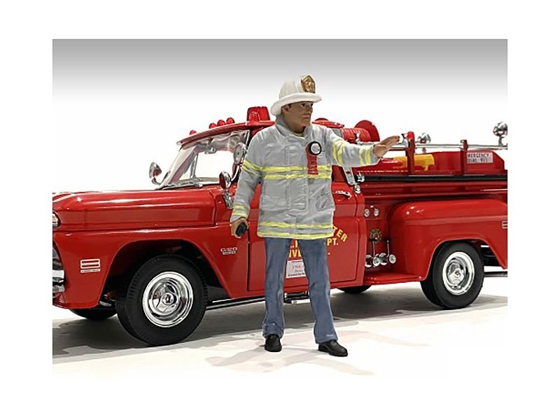 "Firefighters" Fire Captain Figure for 1/18 Scale Models by American Diorama view 2