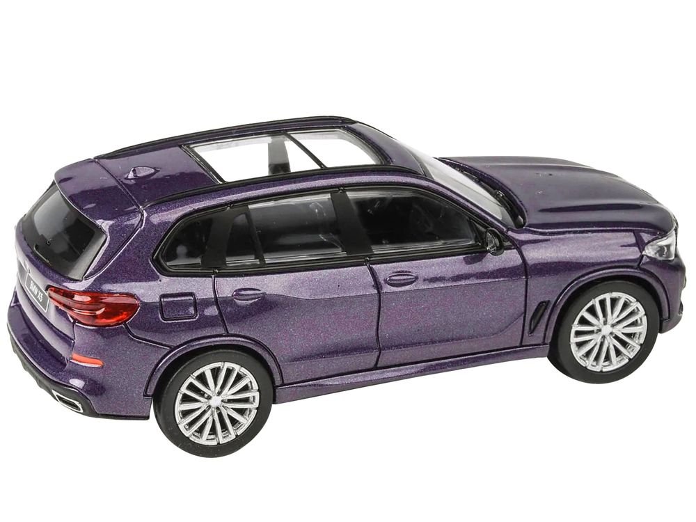 2018 BMW X5 Daytona Violet Metallic with Sunroof 1/64 Diecast Model Car by Paragon Models view 2
