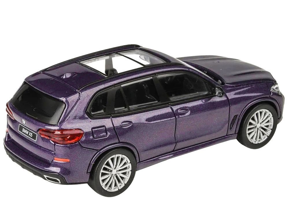 2018 BMW X5 Daytona Violet Metallic with Sunroof 1/64 Diecast Model Car by Paragon Models view 4