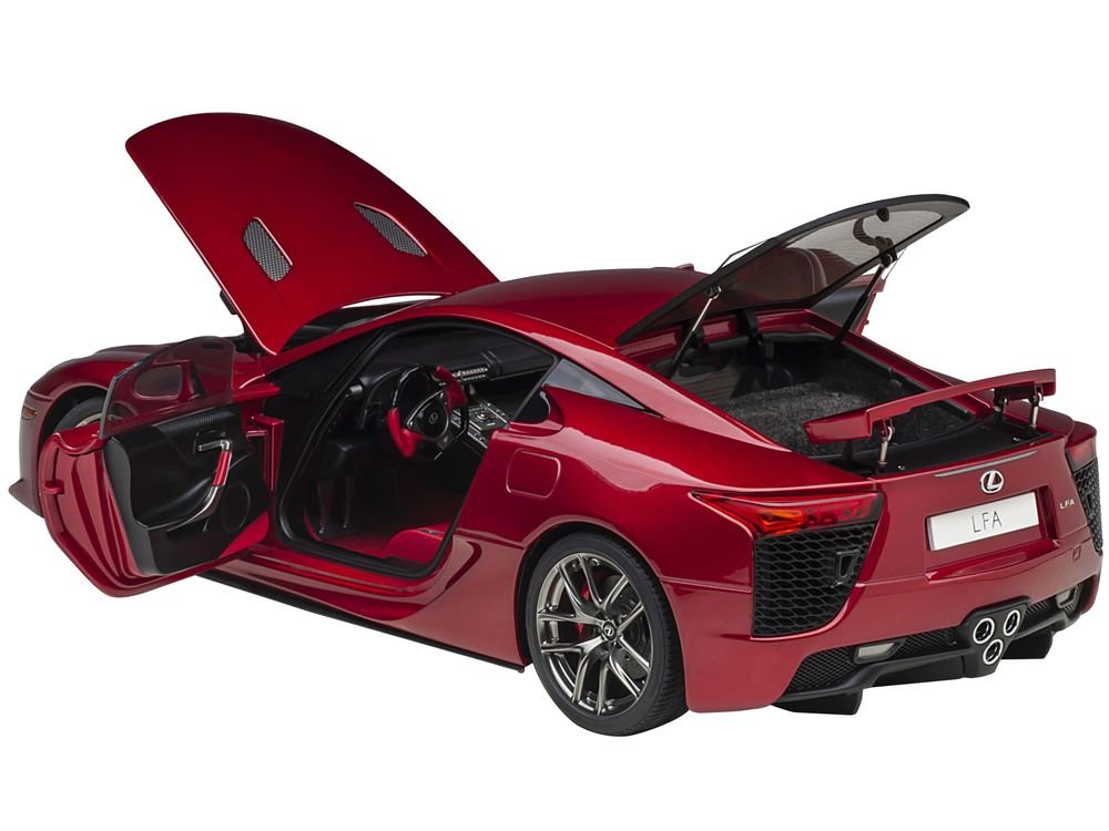 Lexus LFA Pearl Red Metallic 1/18 Model Car by Autoart view 2