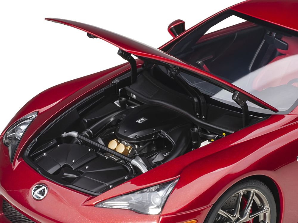 Lexus LFA Pearl Red Metallic 1/18 Model Car by Autoart view 3