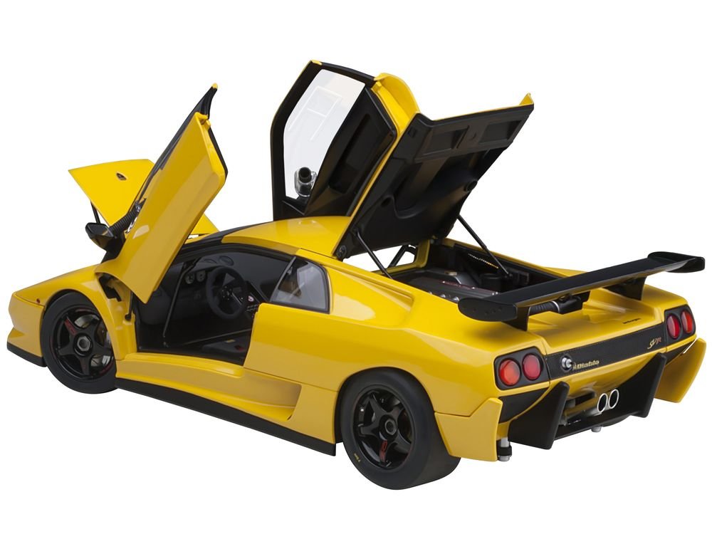 Lamborghini Diablo SV-R Superfly Yellow 1/18 Model Car by Autoart view 2