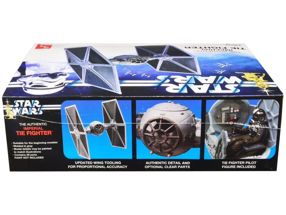 Skill 2 Model Kit Imperial Tie Fighter "Star Wars" (1977) Movie Model by AMT view 2