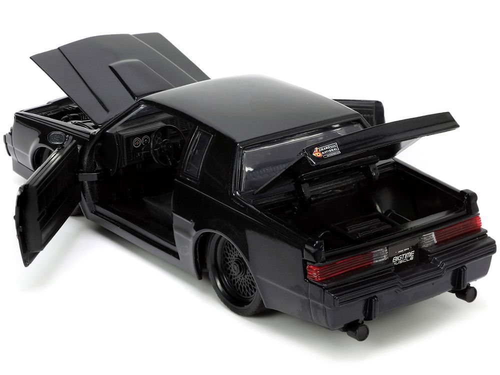 1987 Buick Grand National Black Metallic "Blackbird" "Bigtime Muscle" Series 1/24 Diecast Model Car by Jada view 3