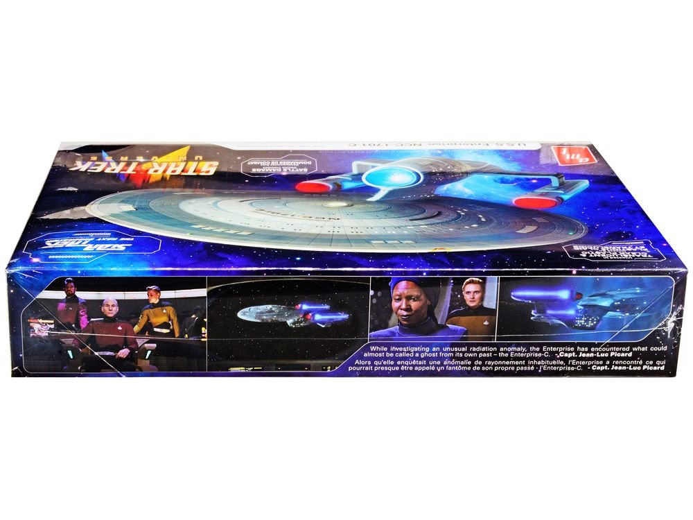 Skill 2 Model Kit U.S.S. Enterprise NCC-1701-C Space Ship "Star Trek: The Next Generation" (1987) TV Series 1/1400 Scale Model by AMT view 2