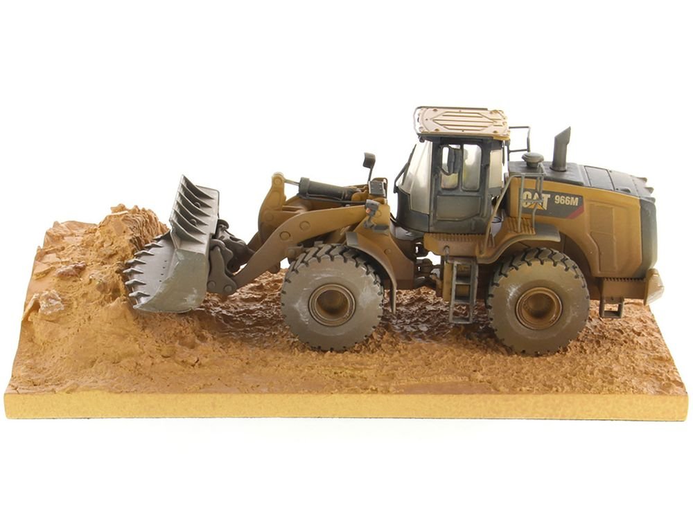 CAT Caterpillar 966M Wheel Loader with Operator (Dirty Version) "Weathered" Series 1/50 Diecast Model by Diecast Masters view 2