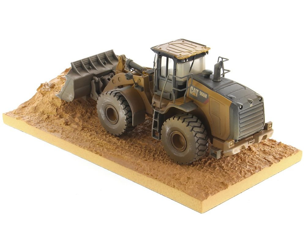 CAT Caterpillar 966M Wheel Loader with Operator (Dirty Version) "Weathered" Series 1/50 Diecast Model by Diecast Masters view 3