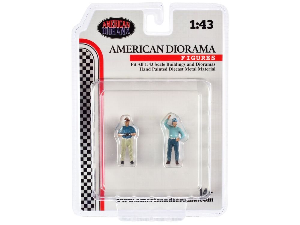 "Racing Legends" 50's Set of 2 Diecast Figures for 1/43 Scale Models by American Diorama view 4
