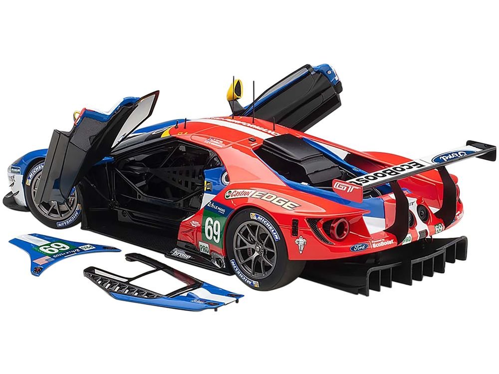 Ford GT #69 Ryan Briscoe - Richard Westbrook - Scott Dixon "Ford Chip Ganassi Team USA" 24H Le Mans (2016) 1/18 Model Car by Autoart view 2