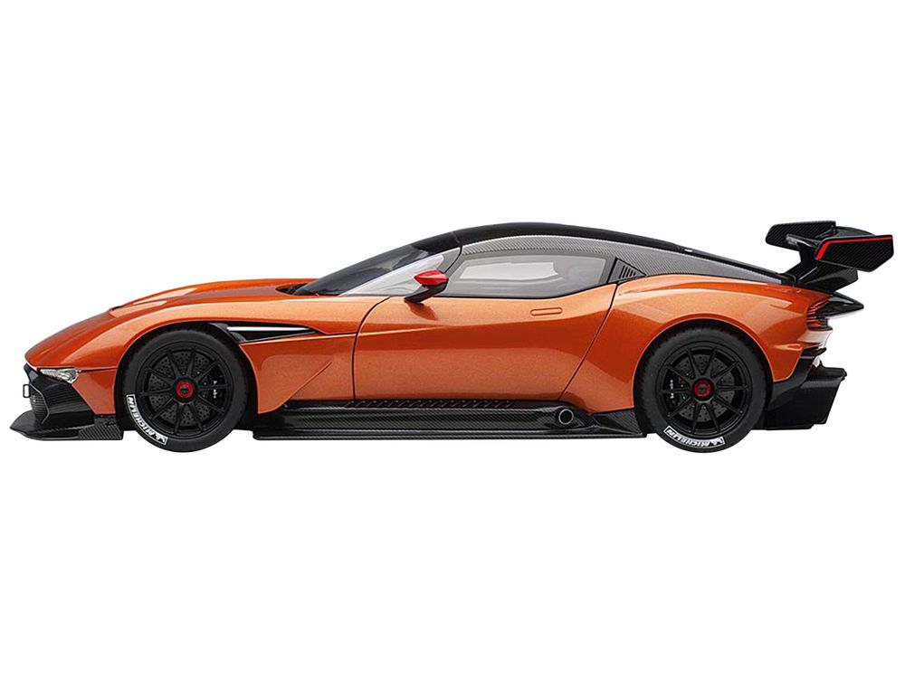Aston Martin Vulcan Madagascar Orange with Carbon Top 1/18 Model Car by Autoart view 3