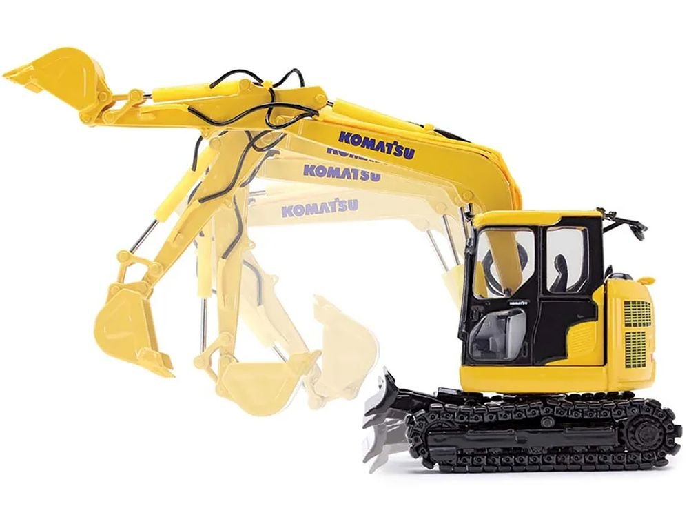 Komatsu PC78US-11 Excavator Yellow 1/50 Diecast Model by DCP/First Gear view 3