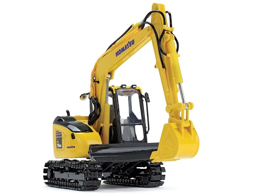 Komatsu PC78US-11 Excavator Yellow 1/50 Diecast Model by DCP/First Gear view 4