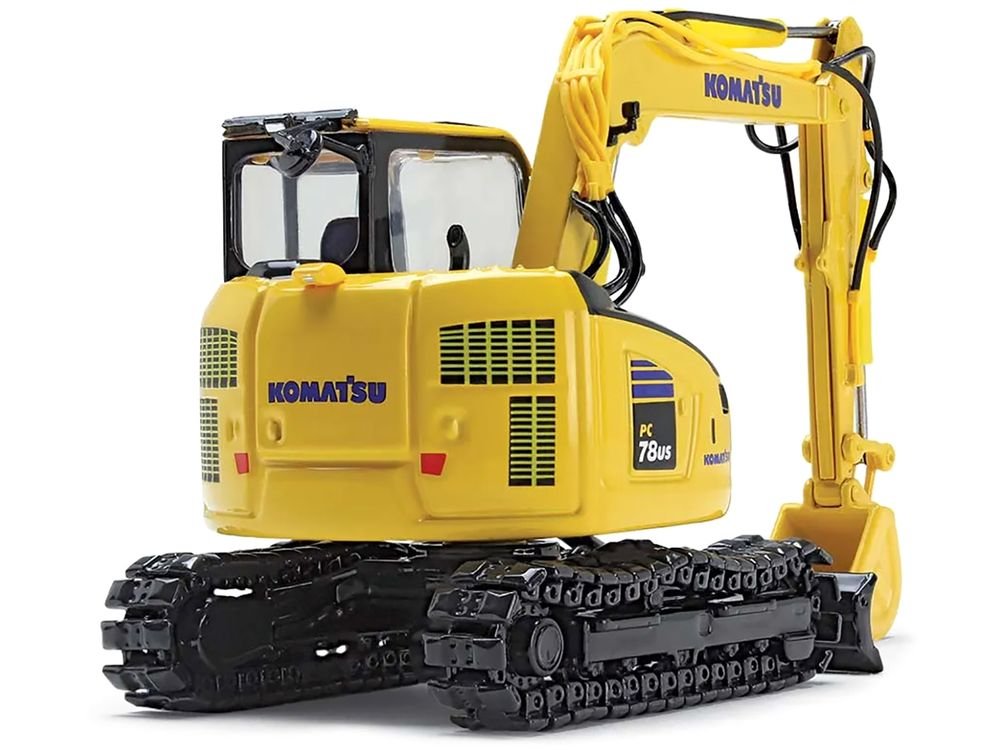 Komatsu PC78US-11 Excavator Yellow 1/50 Diecast Model by DCP/First Gear view 5