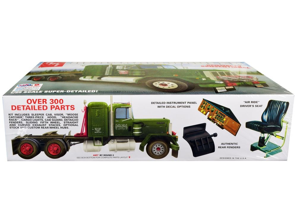 Skill 3 Model Kit Kenworth Conventional Tractor "Alaskan Hauler" 1/25 Scale Model by AMT view 2