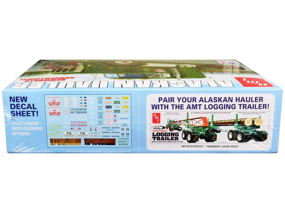 Skill 3 Model Kit Kenworth Conventional Tractor "Alaskan Hauler" 1/25 Scale Model by AMT view 3
