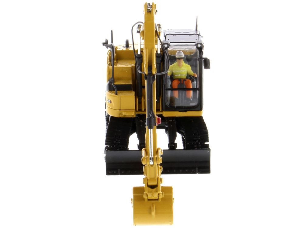 CAT Caterpillar 315 Track Type Hydraulic Excavator Yellow with Operator "High Line" Series 1/50 Diecast Model by Diecast Masters view 4