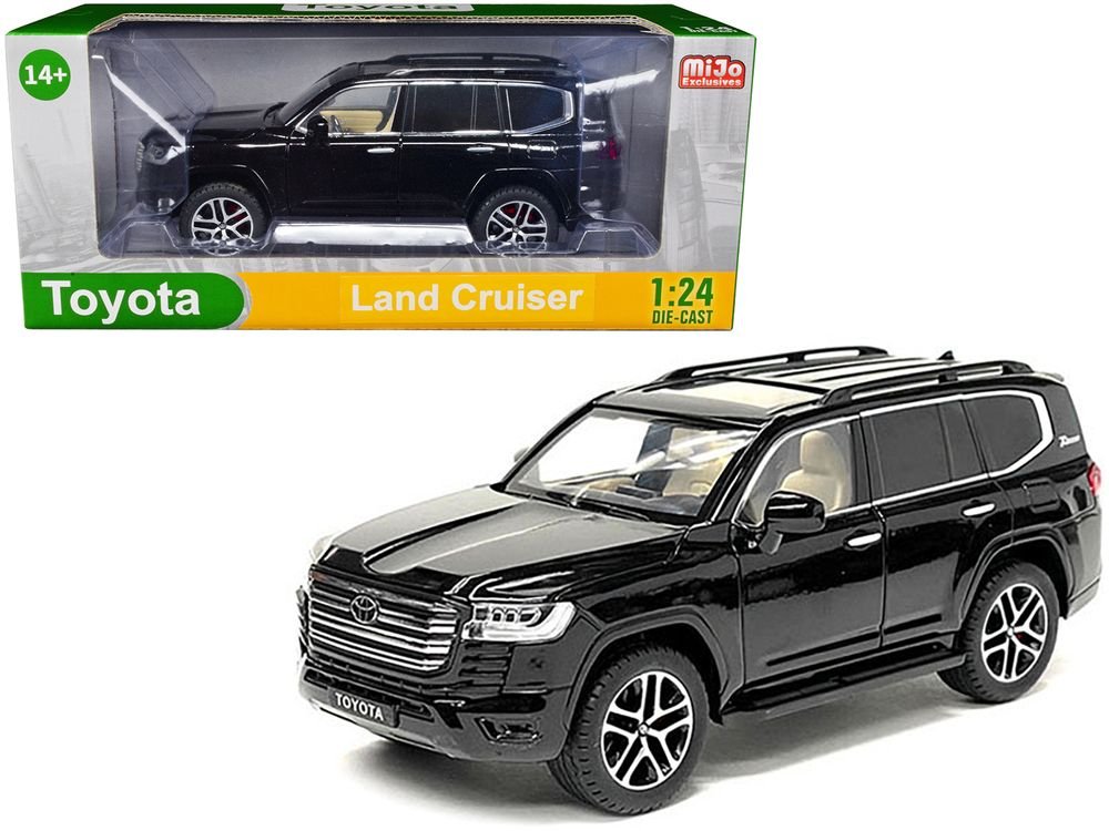 Toyota Land Cruiser Black Metallic 1/24 Diecast Model Car