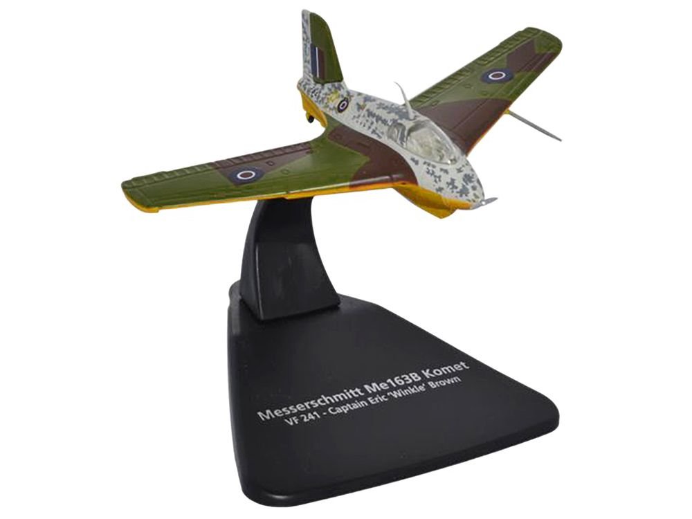 Messerschmitt Me 163B Komet Rocket Plane VF 241 Captain Eric 'Winkle' Brown "Oxford Aviation" Series 1/72 Diecast Model Airplane by Oxford Diecast view 2