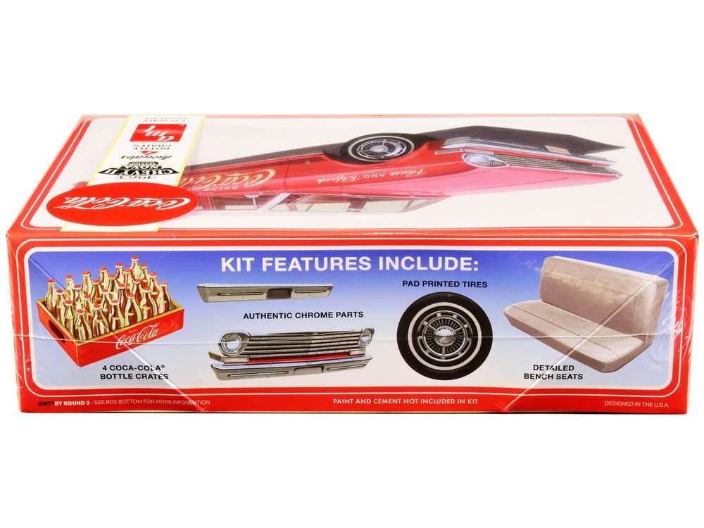 Skill 3 Model Kit 1963 Chevrolet II Nova Wagon "Coca-Cola" 1/25 Scale Model by AMT view 2