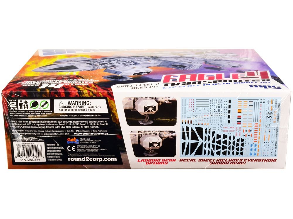 Skill 2 Eagle 4 Transporter "Space: 1999" (1975-1977) TV Show Model Kit  1/72 Scale Model by MPC view 3