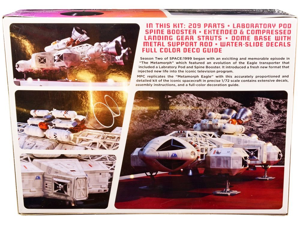 Skill 2 Eagle 4 Transporter "Space: 1999" (1975-1977) TV Show Model Kit  1/72 Scale Model by MPC view 4