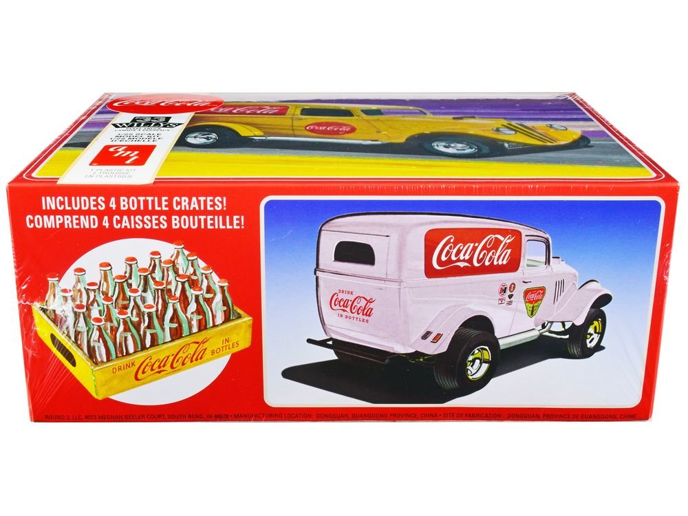 Skill 2 Model Kit 1933 Willys Panel Truck "Coca-Cola" 1/25 Scale Model by AMT view 3