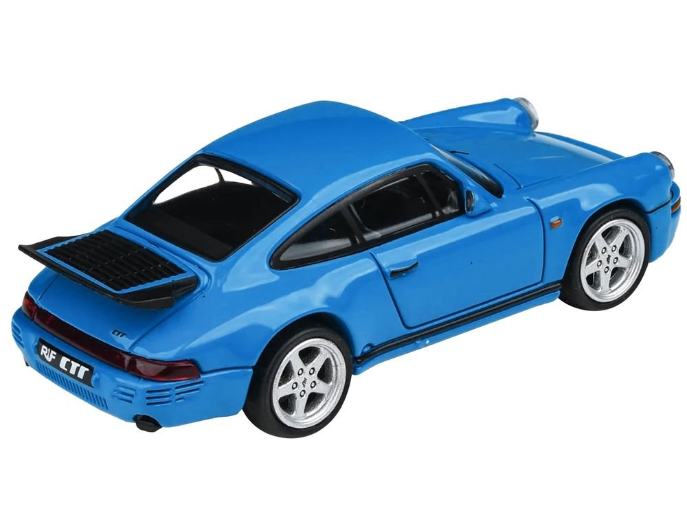 1987 RUF CTR Racing Blue 1/64 Diecast Model Car by Paragon Models view 4