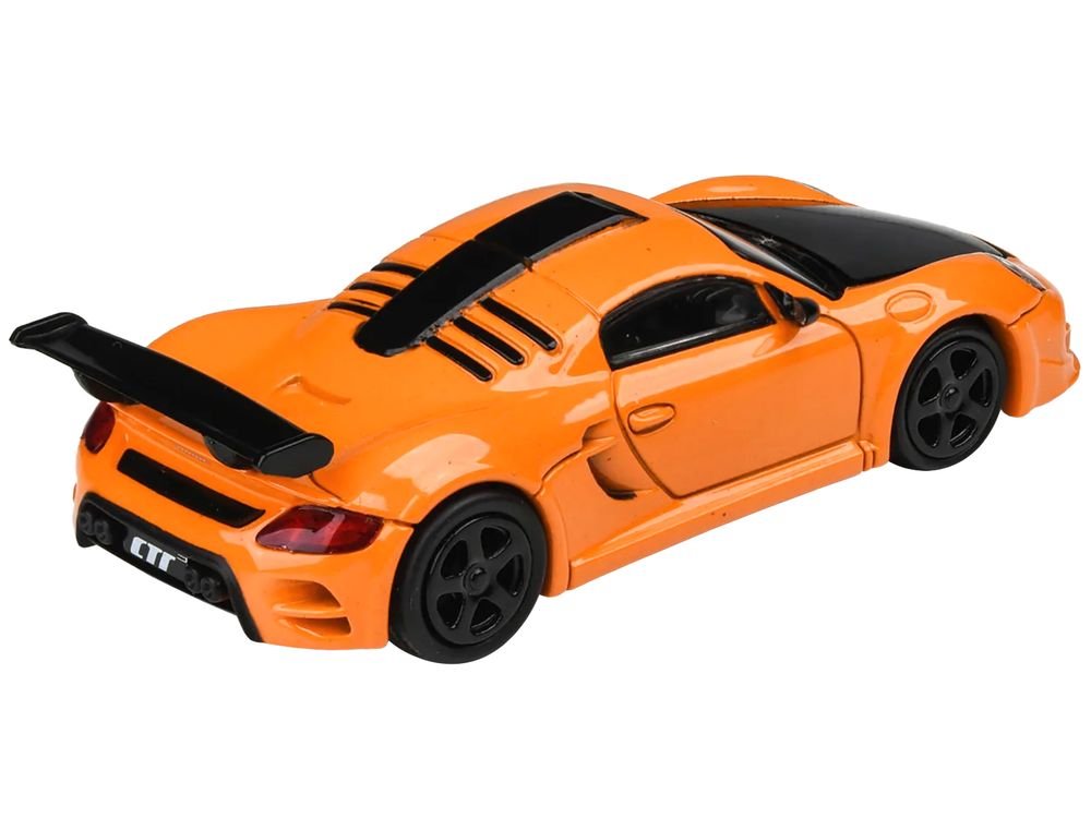2012 RUF CTR3 Clubsport Orange with Black Hood 1/64 Diecast Model Car by Paragon Models view 4