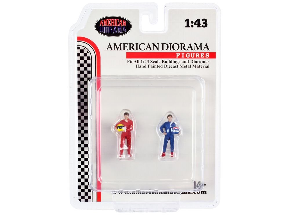 "Racing Legends" 80's Set of 2 Diecast Figures for 1/43 Scale Models by American Diorama view 4