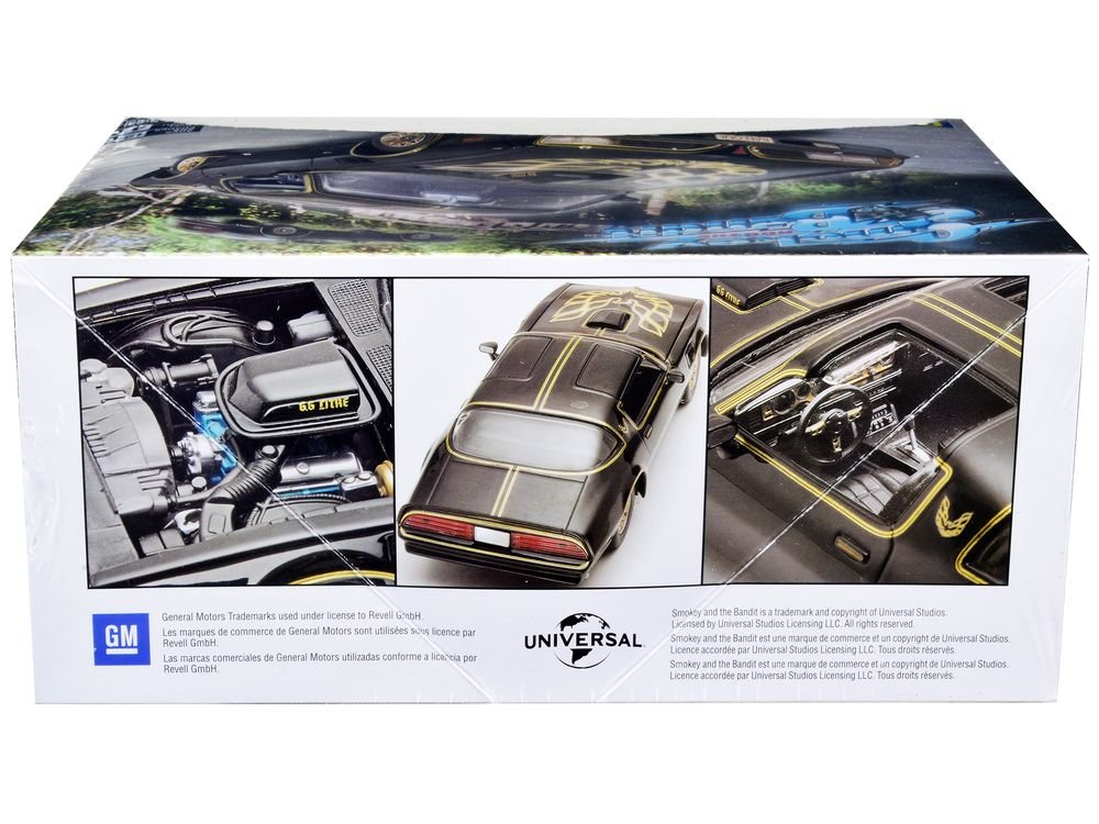 Level 4 Model Kit 1977 Pontiac Firebird "Smokey and the Bandit" (1977) Movie 1/25 Scale Model Car by Revell view 2