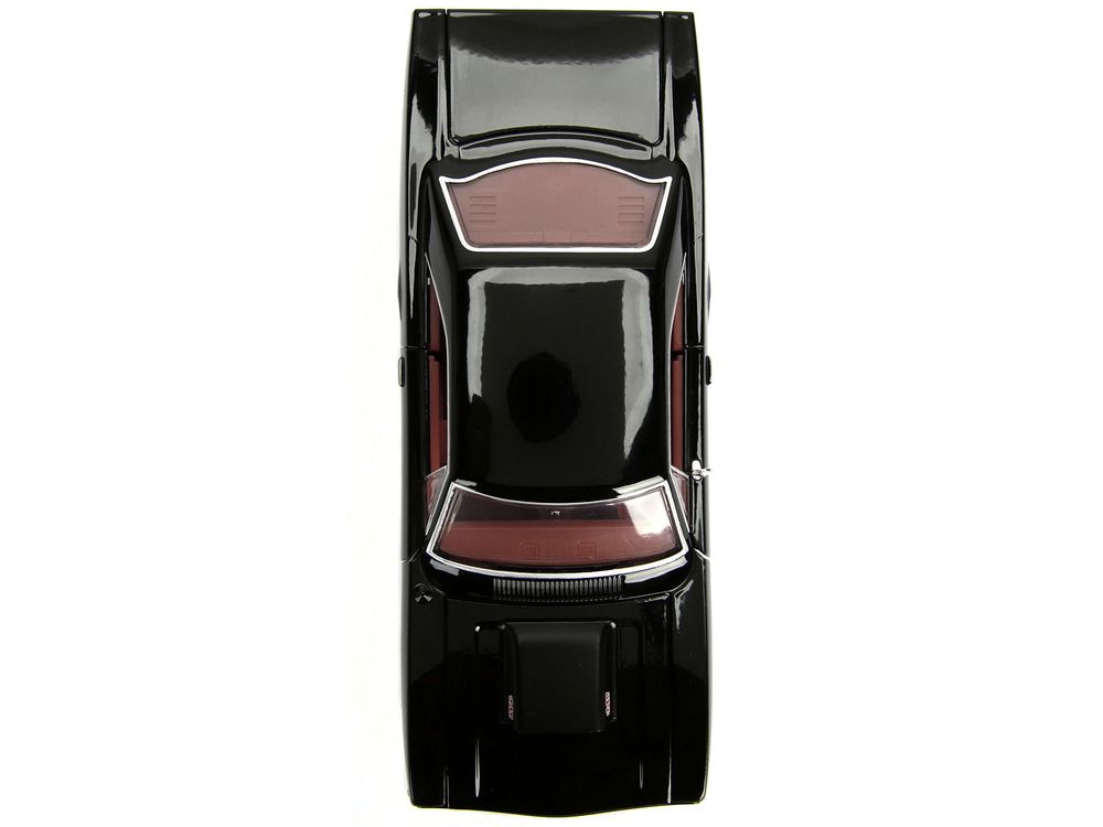 1970 Plymouth Road Runner 440 Black with Red Interior "Bigtime Muscle" Series 1/24 Diecast Model Car by Jada view 5