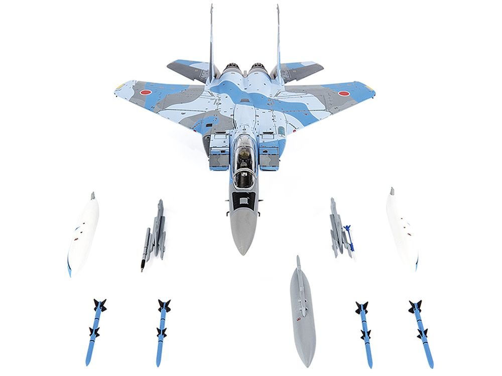 Mitsubishi F-15DJ Eagle Fighter Plane "JASDF (Japan Air Self-Defense Force) Tactical Fighter Training Group 40th Anniversary Edition" (2021) 1/72 Diecast Model by JC Wings view 5