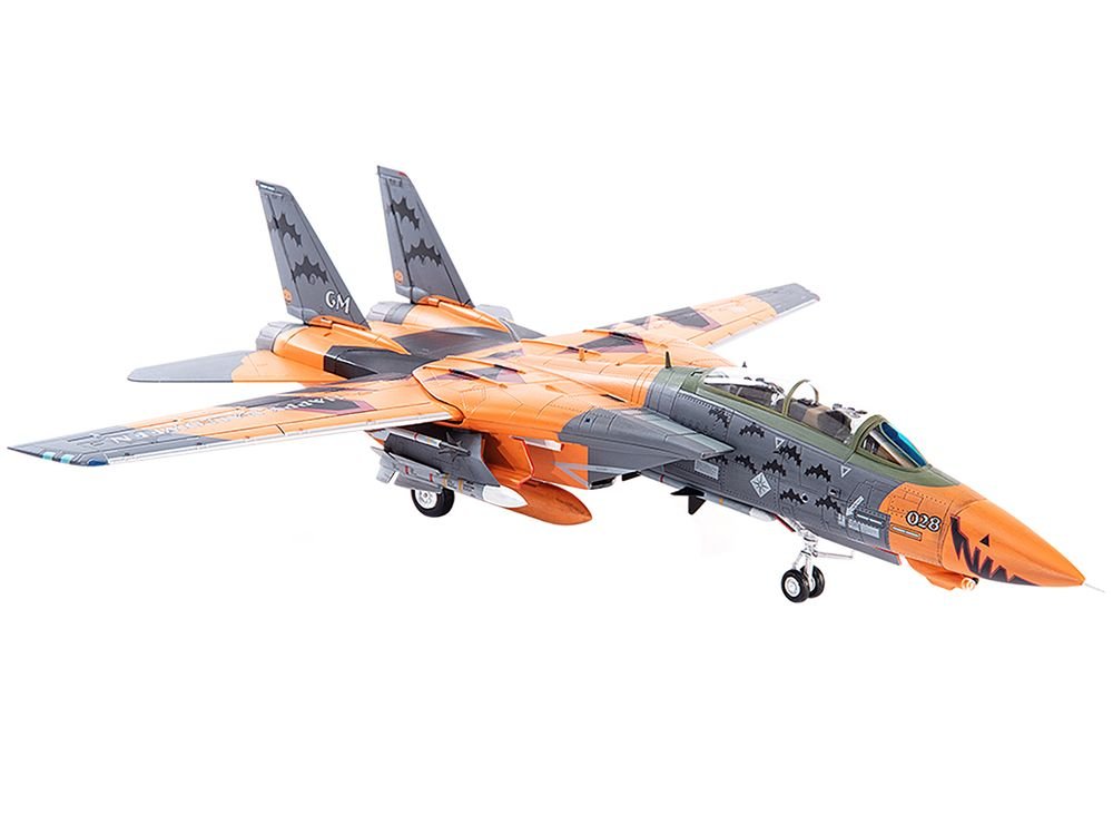 Grumman F-14D Tomcat Fighter Plane Ace Combat "Pumpkin Face" 1/144 Diecast Model by JC Wings view 2