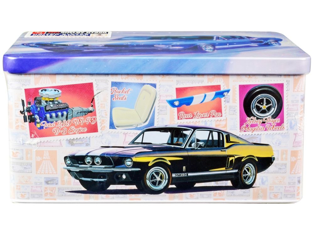 Skill 2 Model Kit 1967 Shelby Mustang GT350 USPS (United States Postal Service) "Auto Art Stamp Series" 1/25 Scale Model by AMT view 3